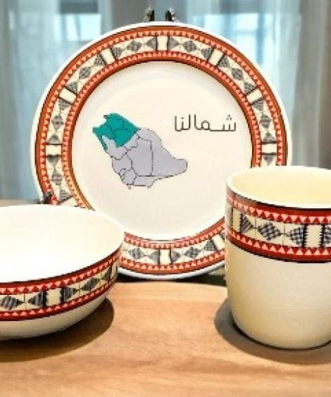 طقم ٣ قطع بالنقشة الشمالية