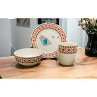 طقم ٣ قطع بالنقشة النجدية