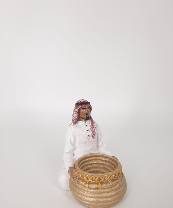 حامل سلة تماثيل عربية تقليدية