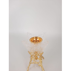 مبخرة ذهبي كريستل