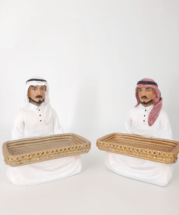 حامل سلة تماثيل عربية تقليدية