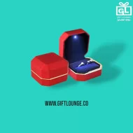 LED ضوء علبه خاتم