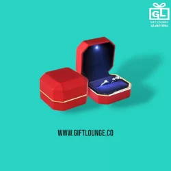 LED ضوء علبه خاتم