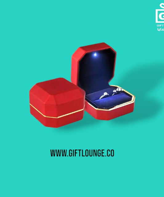 LED ضوء علبه خاتم
