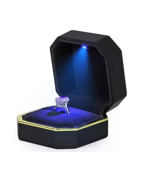 LED ضوء علبه خاتم