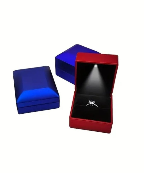 LED ضوء علبه خاتم