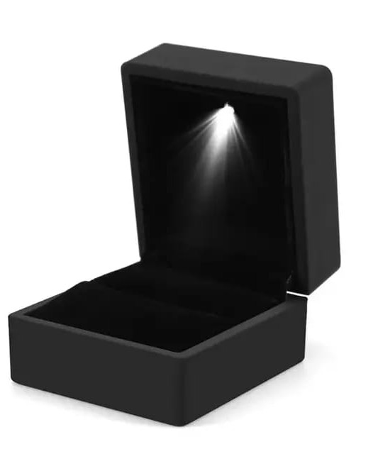 LED ضوء علبه خاتم