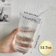 كوب قزاز مع مصاص  للمشروابات البارده